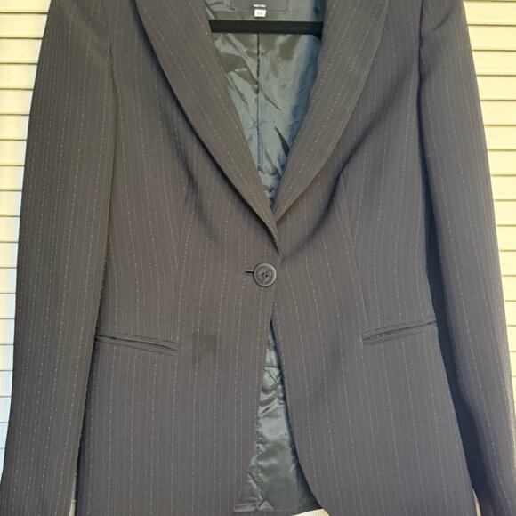 Rare Vintage 90s Giorgio Armani Borgo 21 Black 2 Piece Suit Size 2 EU 38 - Picture 3 of 15